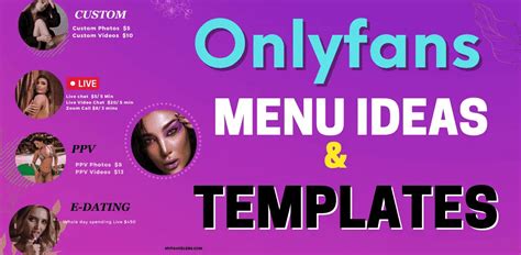 tip menu ideas|OnlyFans Menu Ideas and Examples (Get 3 Free Templates)